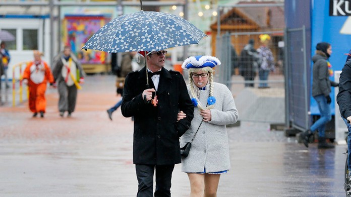 Účastníci kolínskeho karnevalu.