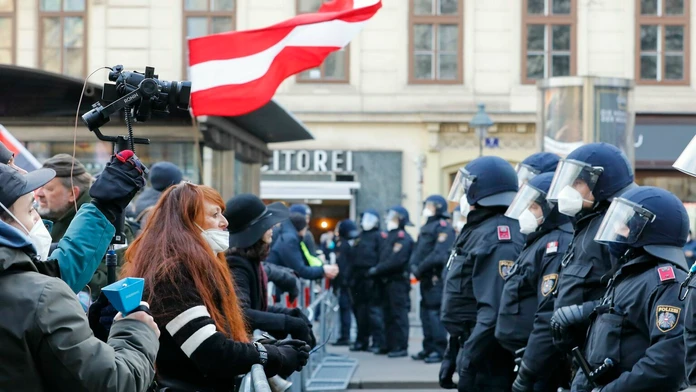 Protest vo Viedni