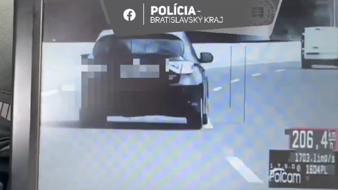 Vodičke namerali rýchlosť 206 km/h.  