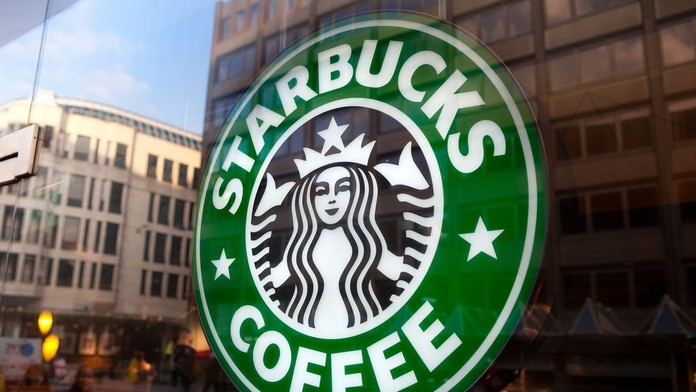 Na snímke je logo Starbuks