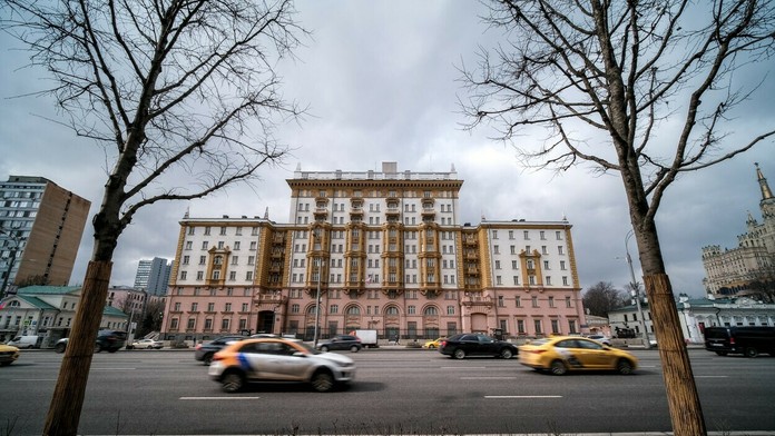 Budova americkej ambasády v Moskve.
