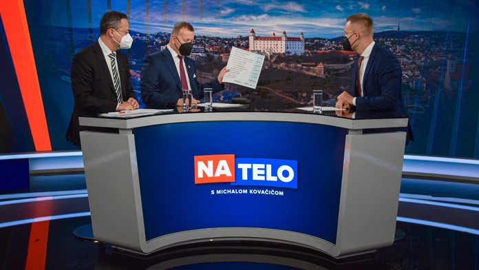 Ladislav Kamenický a Boris Kollár v Na telo.