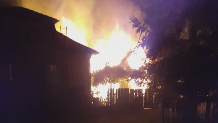 Požiar domu v obci Bobot