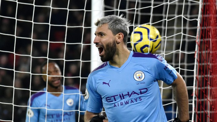 Gabriel Jesus z Manchesteru City v FA Cupe proti Fulhamu.