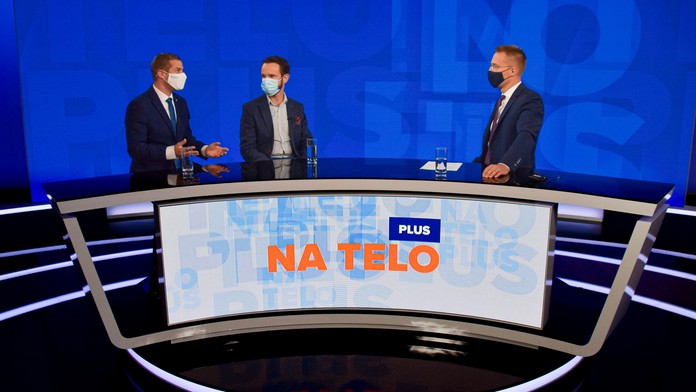 Martin Klus a Peter Sabaka v Na telo plus.