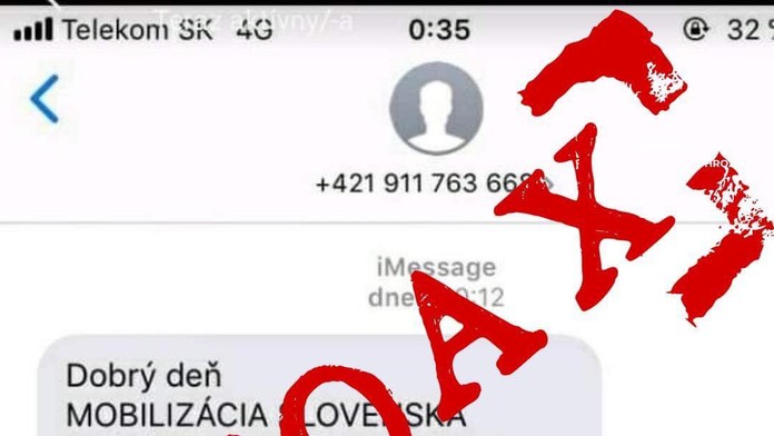 Dezinformácia o mobilizácii.