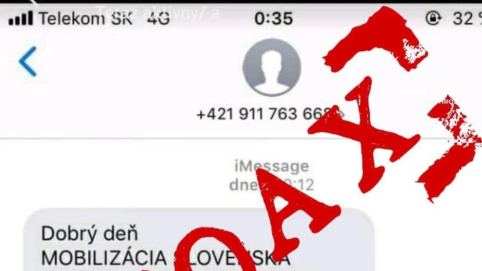 Dezinformácia o mobilizácii.