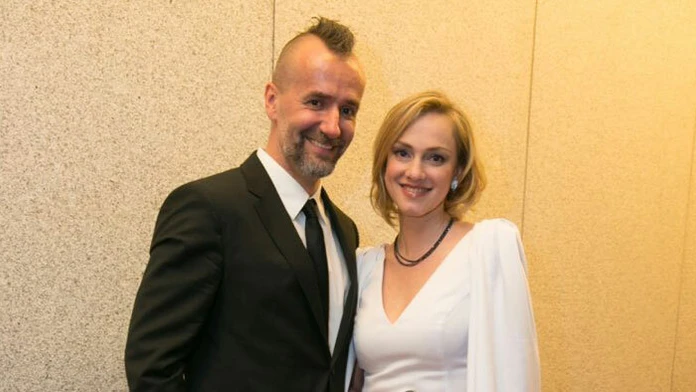 Monika Hilmerová s manželom Jarom Bekrom