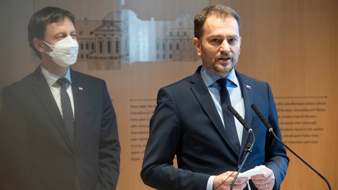 Igor Matovič a Eduard Heger.