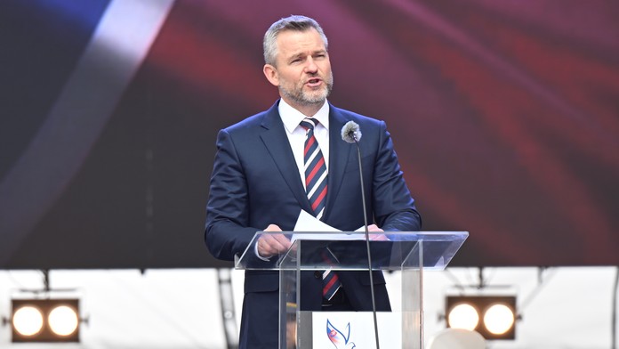 Peter Pellegrini na oslavách konca vojny v Piešťanoch