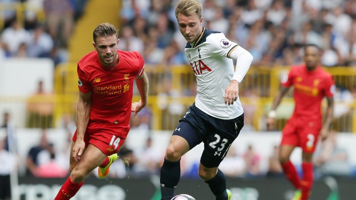 Snímka zo zápasu Tottenham - Liverpool