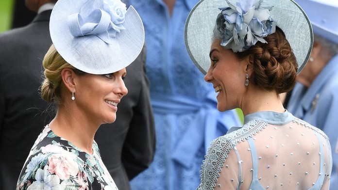 Zara Tindall a Kate Middleton