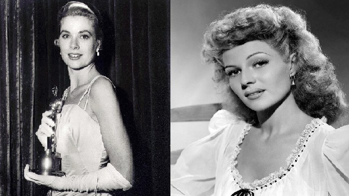 Grace Kellyová a Rita Hayworthová