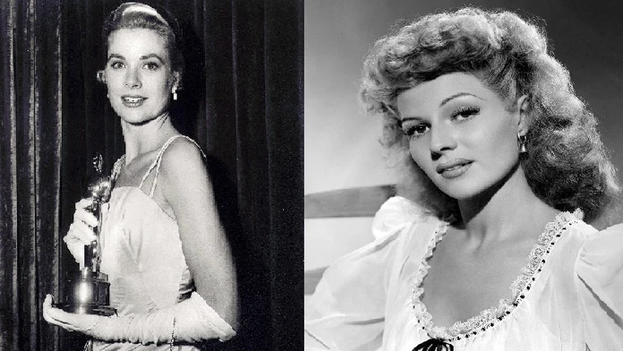 Grace Kellyová a Rita Hayworthová