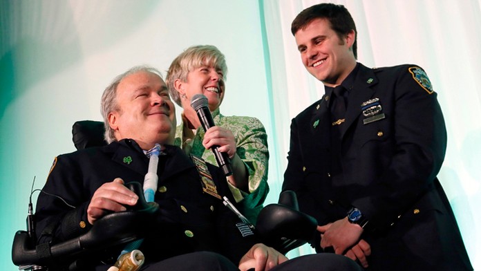 Newyorský detektív Steven McDonald na archívnej snímke z roku 2015.