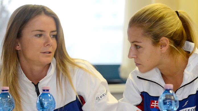 Daniela Hantuchová a Dominika Cibulková na archívnej snímke.