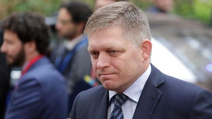 Robert Fico v Bruseli.