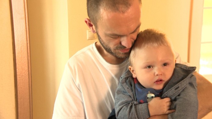 Otec Dušan Pudleiner so synom Dávidkom.