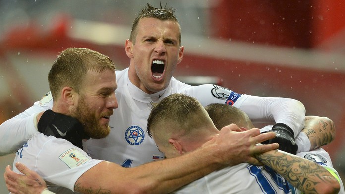 Snímka zo zápasu Slovensko - Litva