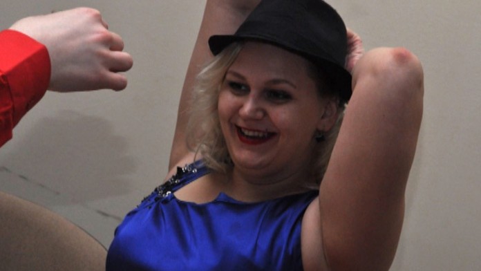 Alžbeta "Bebe" Mokrá keď ešte mala pár kilogramov navyše.