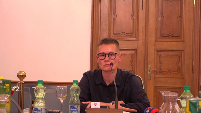 Sudkyňa Pamela Záleská na rokovaní Súdnej rady.