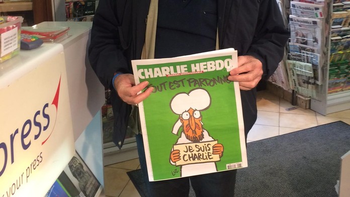 Charlie Hebdo na Slovensku, titulka.