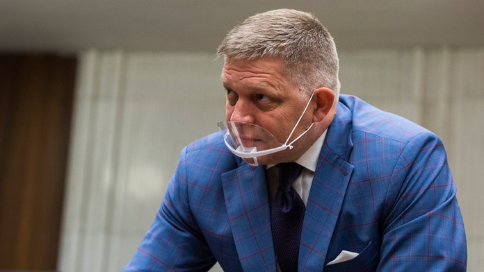 Na snímke predseda Smeru Robert Fico 
