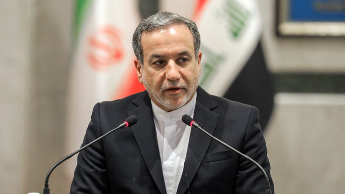 Na snímke iránsky minister zahraničných vecí Abbás Arákčí.