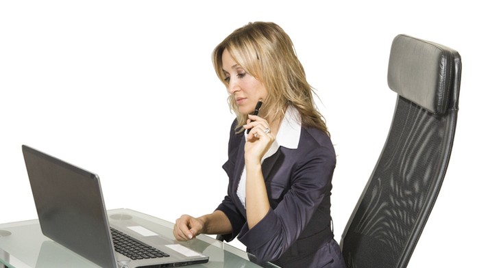 Žena za počítačom