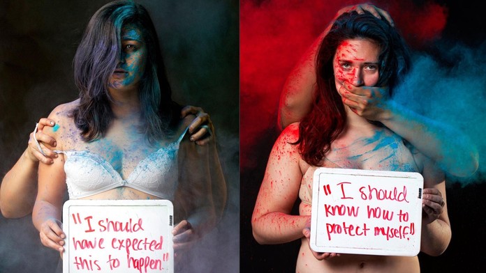 Silné fotografie ukazujú, ako spoločnosť viní ženy, že si môžu samy za znásilnenie