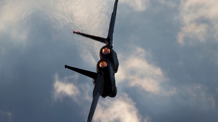 Izraelské lietadlo F-15.