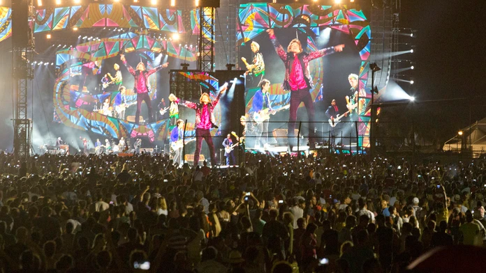 Koncert Rolling Stones v Havane.