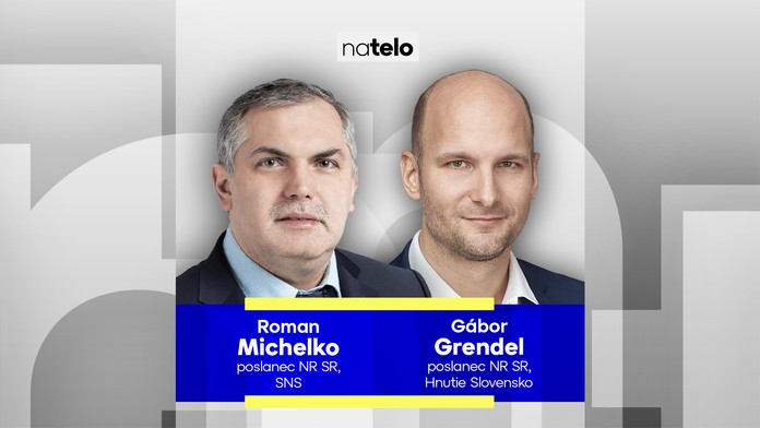 Roman Michelko (SNS) a Gábor Grendel (Hnutie Slovensko)