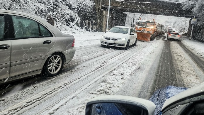 Takto to vyzeralo dnes na bratislavských Kramároch.