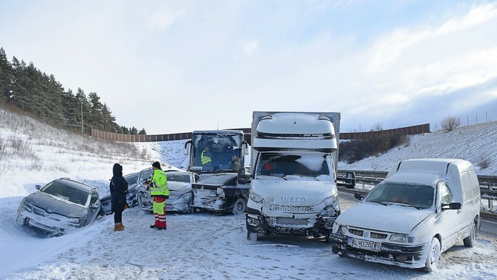Hromadná nehoda na D1 pod Tatrami.