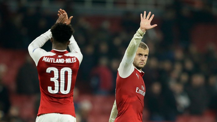 Jack Wilshere (vpravo) na archívnej snímke.