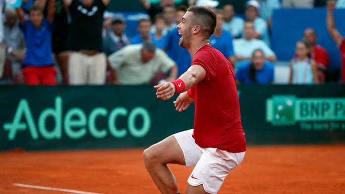 Chorvátsky tenista Borna Čorič.