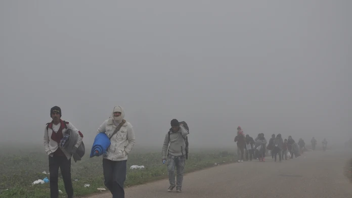Migranti na srbsko-chorvátskych hraniciach
