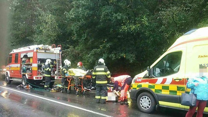 Záber z miesta, kde sa stal útok.