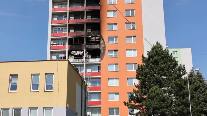 Požiar v Handlovej.