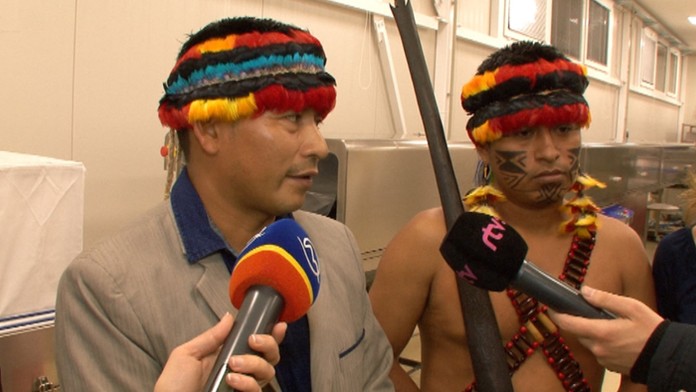 Predstavitelia región Taisha, kde sa pestujú kakaové bôby.