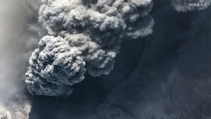 Na Aljaške zrušili lety pre popol z ruskej sopky Šiveluč.