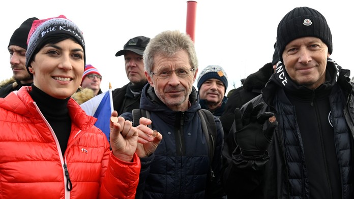 Na snímke zľava predsedníčka Poslaneckej snemovne Parlamentu ČR Markéta Pekarová Adamová,  predseda Senátu Parlamentu ČR Miloš Vystrčil a  predseda Národnej rady SR Boris Kollár.