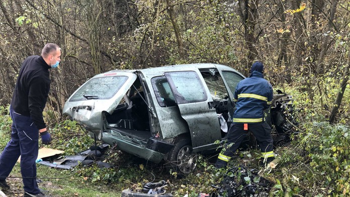 Nehoda pri Mojšovej Lúčke.