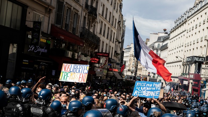 Protesty vo Francúzsku.
