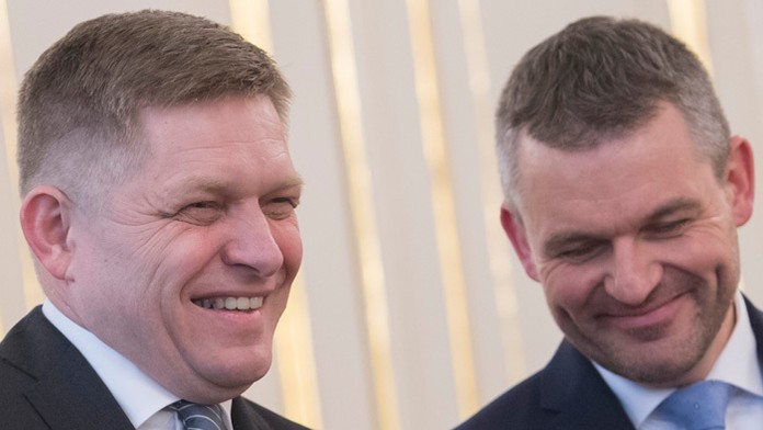 Robert Fico a  a Peter Pellegrini.