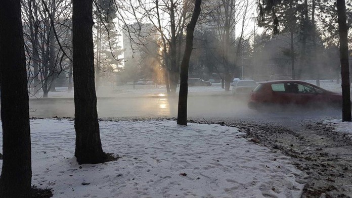 Takto to vyzeralo v Nitre dnes ráno.