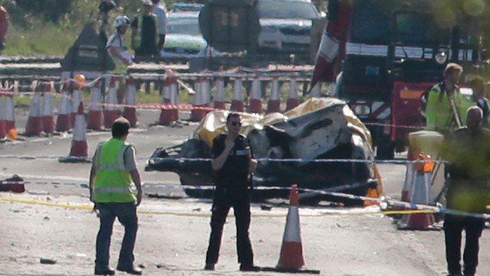 Nešťastie na leteckej šou v Británii.