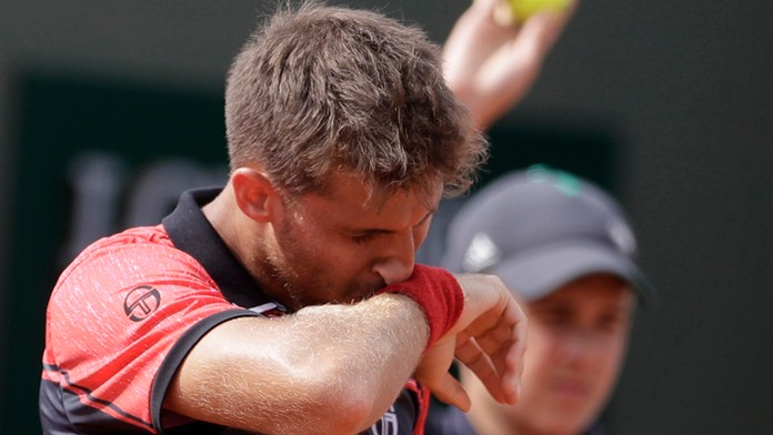 Martin Kližan na Roland Garros.