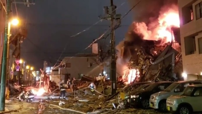 Vybuchnutá reštaurácia.